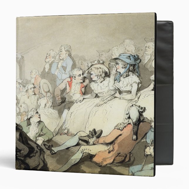 Classeur Une assistance observant un jeu, c.1785 (a à (Devant/Intérieur)