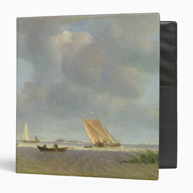 Classeur Une brise fraîche sur l'Elbe, c.1830 (Devant/Intérieur)