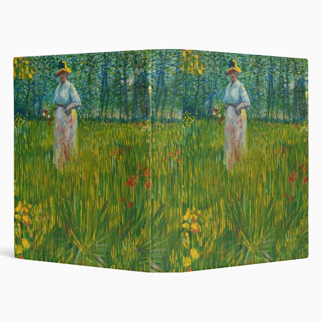 Classeur Une femme marchant dans un jardin - Vincent van Go (Arrière-plan)