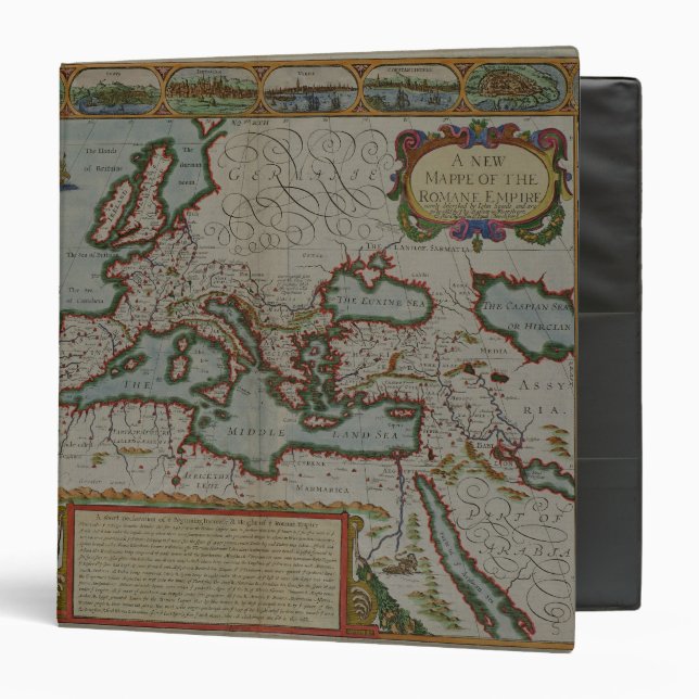 Classeur Une nouvelle carte de l'empire romain (Devant/Intérieur)