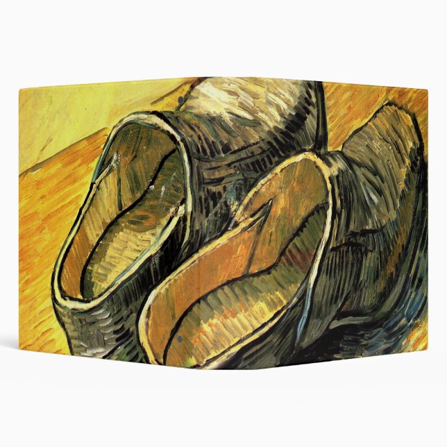 Classeur Une paire de sabots en cuir par Vincent van Gogh (Arrière-plan)