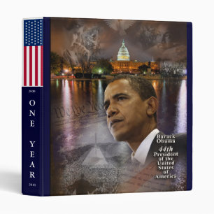 CLASSEUR UNE PRÉSIDENCE D'OBAMA DE COMMÉMORATION D'AN