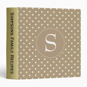 Classeur Une touche de style classique : Monogramme à point