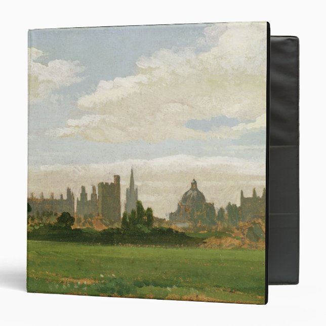 Classeur Une vue d'Oxford (huile sur le carton à (Devant/Intérieur)