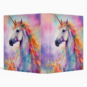 Classeur Unicorne couleur Pastel
