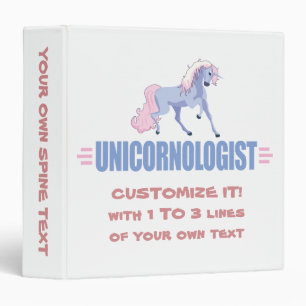 Classeur Unicorne personnalisée