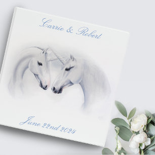 Classeur Unicornes blanches Aimer Couple