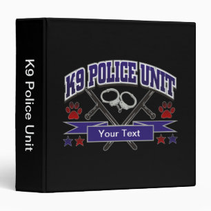 Classeur Unité de police K9 personnalisée