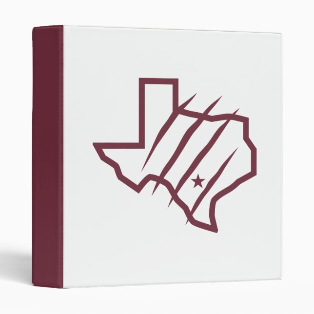 Classeur Université Texas A&M de San Antonio | Logo d'état (Devant/Côté)