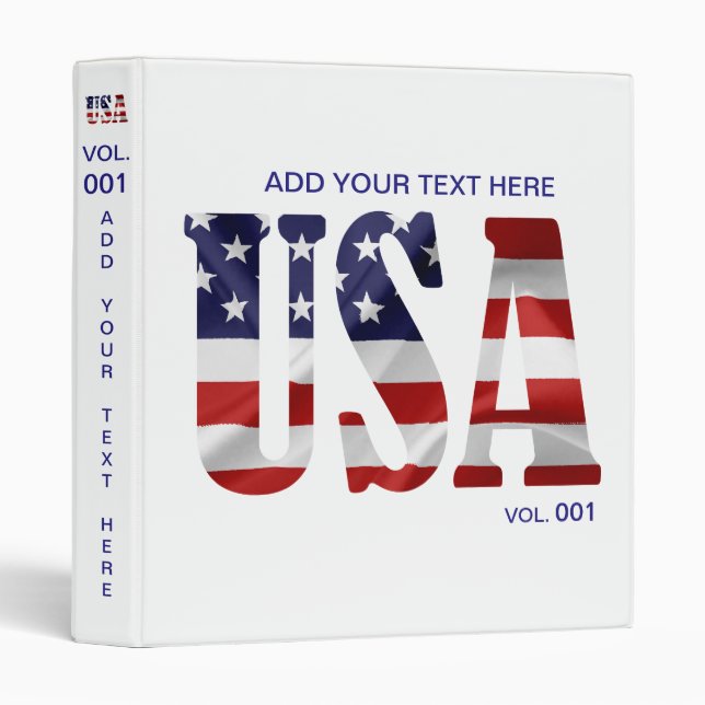 CLASSEUR USA (Devant/Côté)