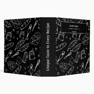 Classeur ustensiles de cuisine noir blanc cuisine boulanger