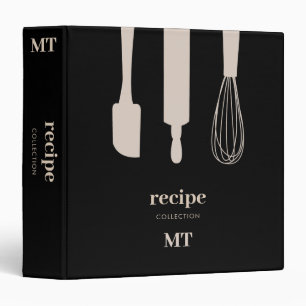 Classeur Ustensiles de cuisine personnalisés Monogramme Rec