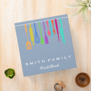 Classeur Ustensiles de recettes familiales personnalisées L