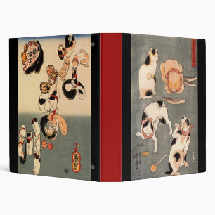 Classeur Utagawa Kuniyoshi Cat Art 3 Ring