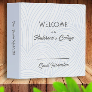 Classeur Vacances Moderne Accueil Location Bleu Gris Clair