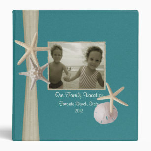 Classeur Vacances plage familiale avec Starfish et photos