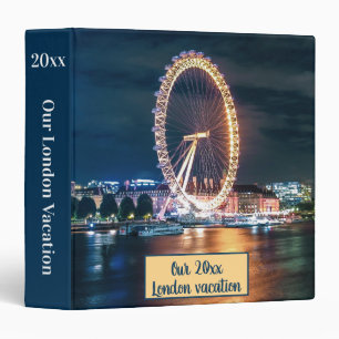 Classeur Vacay Memories Blue Gold London Eye Album photo