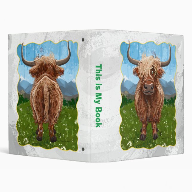 Classeur Vache de Highland Vening and Go (Arrière-plan)