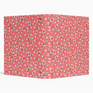 Classeur Vache de lait de fraise amusant art motif doux