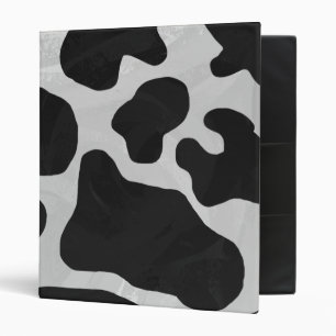 Classeur Vache Imprimé Noir et Blanc