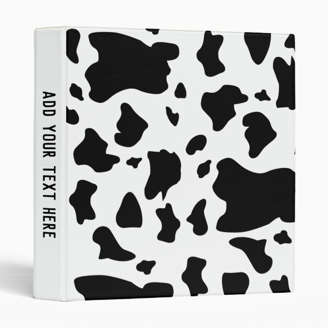 Classeur Vache Imprimer les taches de vache (Devant/Côté)