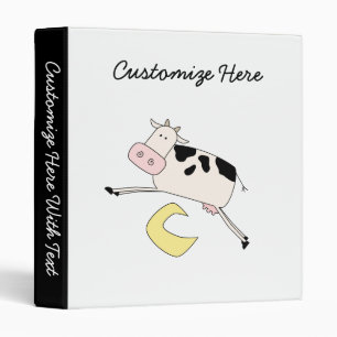 Classeur Vache Saute sur la lune