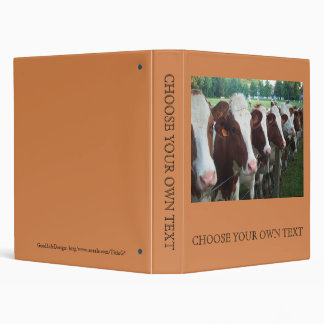 Classeur Vaches dans la rangée