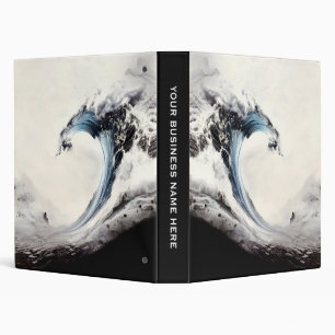 Classeur Vague bleue encrée