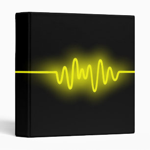 Classeur Vague sonore - Jaune et Noir