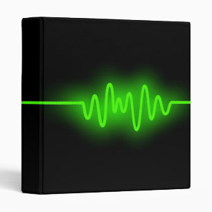Classeur Vague sonore - Vert et Noir