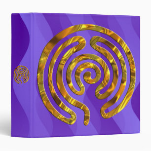 Classeur Vagues de violette de l'OR de labyrinthe