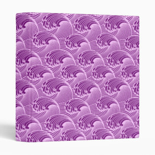 Classeur Vagues japonaises vintages, Violet Twilight