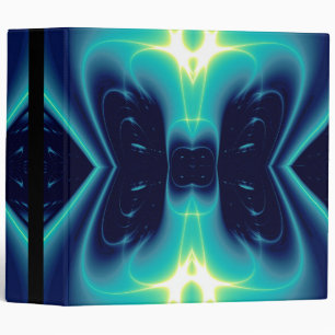 Classeur VAGUES LUMINEUSES Turquoises Turquoise Bleu Fissur