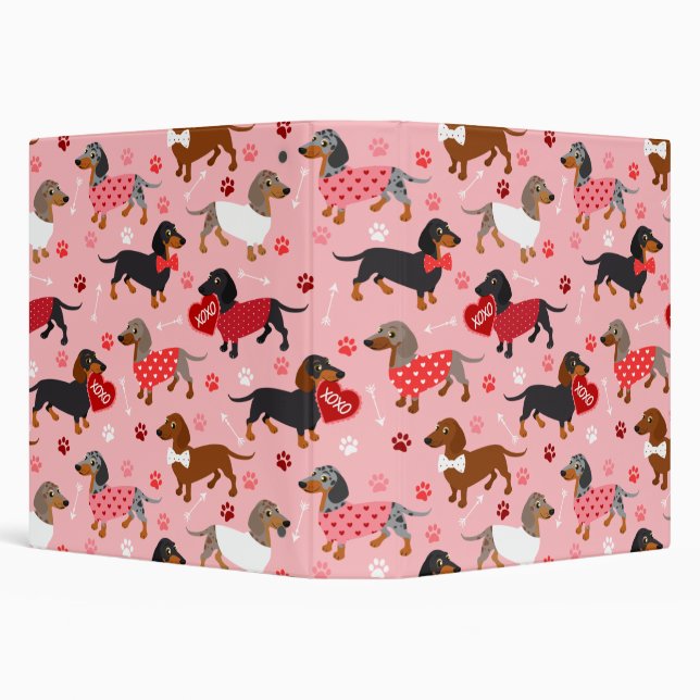 Classeur Valentine Dachshund (Arrière-plan)