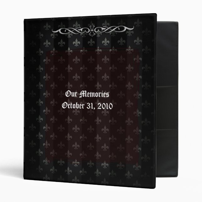 Classeur Vampire Red Goth Mariage Album photo (Devant/intérieur)