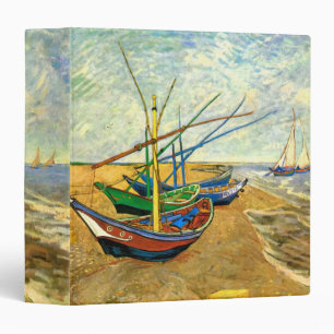 Classeur Van Gogh Bateaux de pêche sur la plage de Saintes