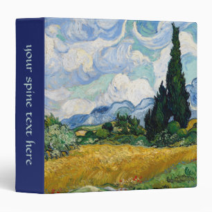 Classeur Van Gogh Champ de blé w Cyprès à Haute Galline