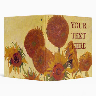Classeur Van Gogh Sunflowers (F454) Art Vintage