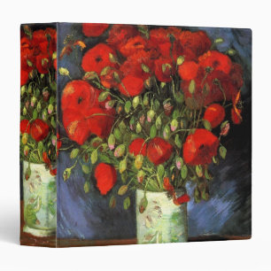 Classeur Vase avec des pavots rouges par Vincent van Gogh