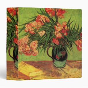 Classeur Vase avec Oleanders et livres par Vincent van Gogh