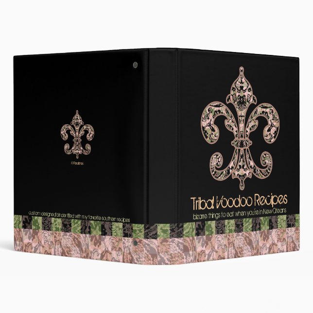 Classeur Vaudou tribal Fleur de lis (Arrière-plan)