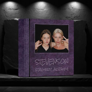 Classeur Velours Humeur Profonde Violet   Album Photo Scrap