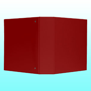 Classeur Velours Rouge Uni Classique Élégant