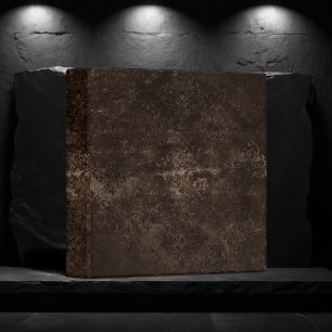 Classeur Velvety Bronze Damask Grunge baroque Brown