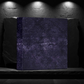 Classeur Velvety Midnight Damask | Indigo Purple Grunge