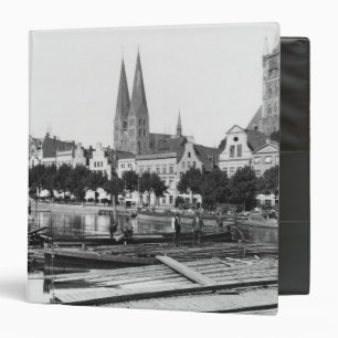 Classeur Vente du bois sur la rivière Trave, Lübeck, c.19
