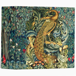 CLASSEUR VERDURE, ANIMAUX FORESTIERS, PEACOCK EN VERT FLORA