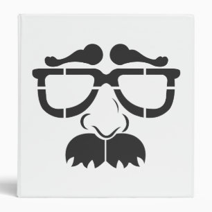 Classeur Verres et moustache drôles
