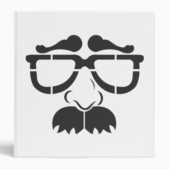 Classeur Verres et moustache drôles (Devant)