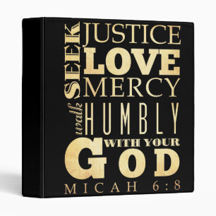 Classeur Vers scriptural chrétien de bible - 6:8 de Micah